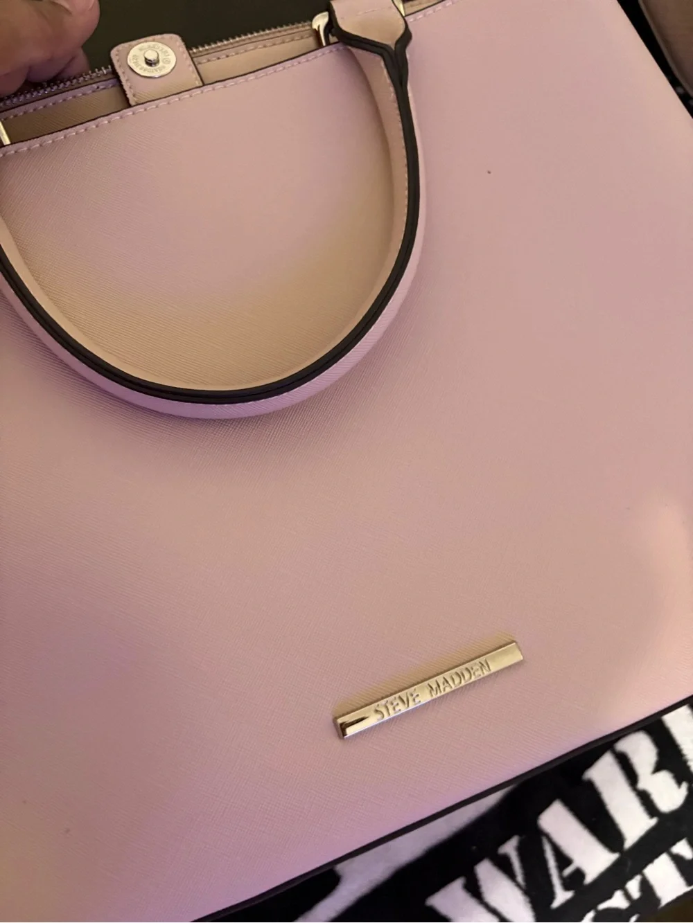Steve Madden Blush Pink Structured Satchel Handbag